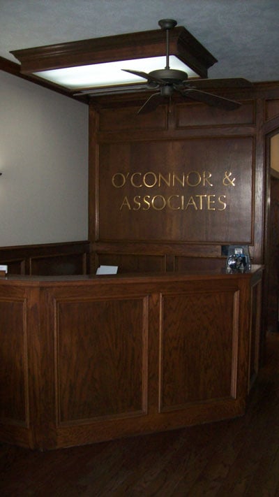 O'Connor & Associates office reception desk